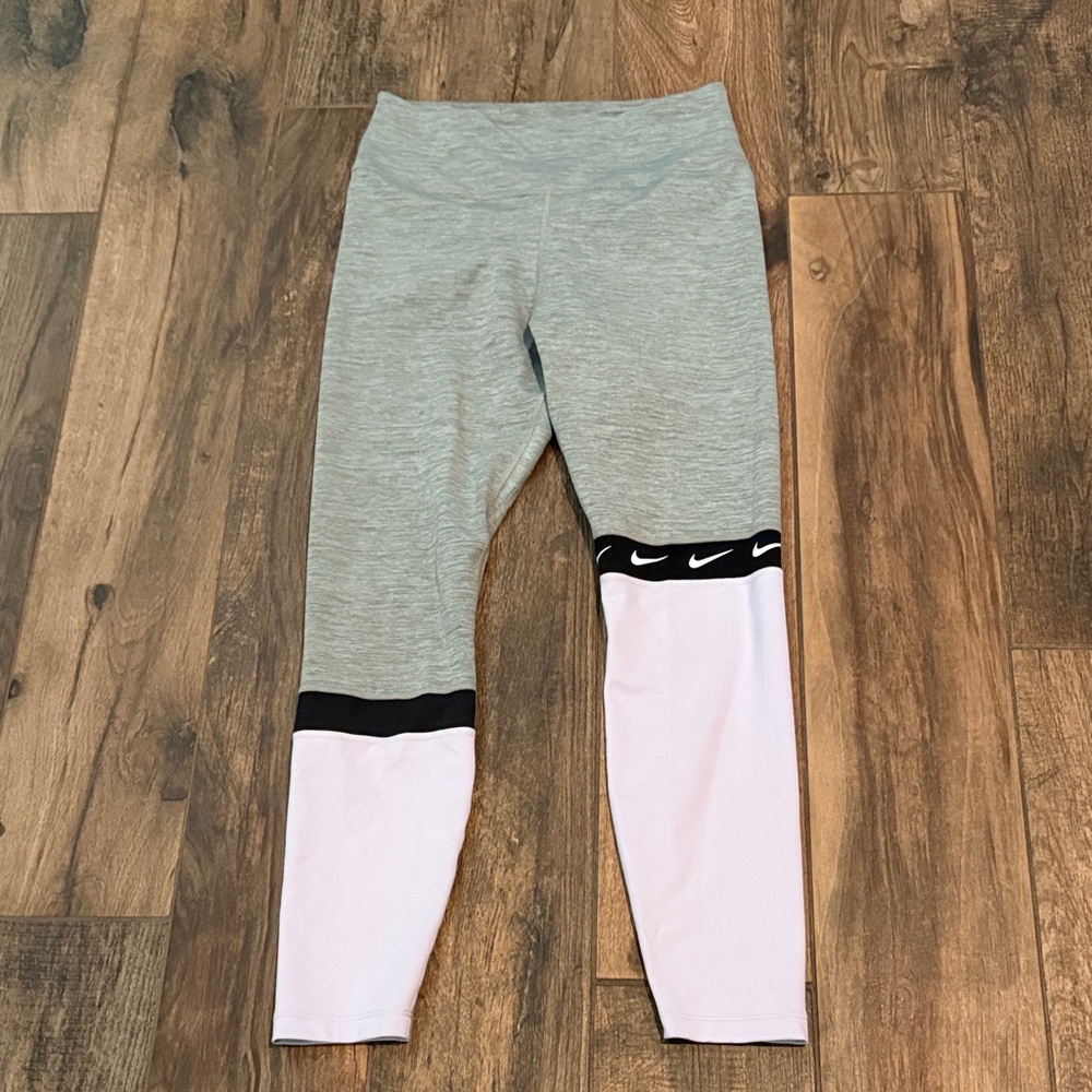 Nike grey, purple black leggings